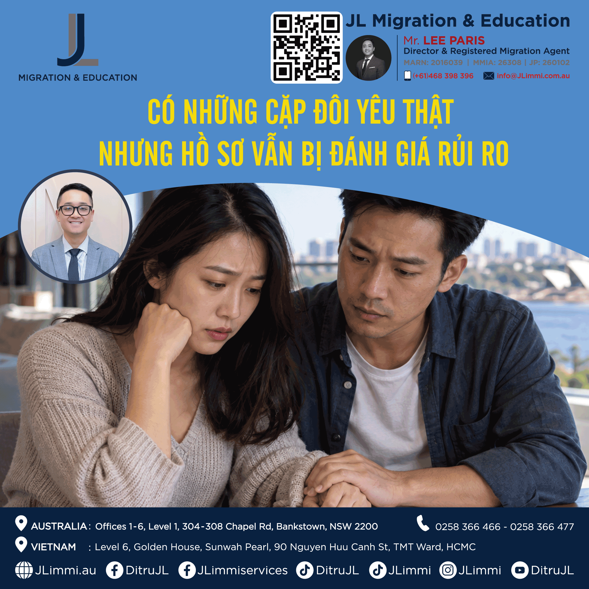 Có những cặp đôi yêu thật, nhưng hồ sơ vẫn bị đánh giá rủi ro